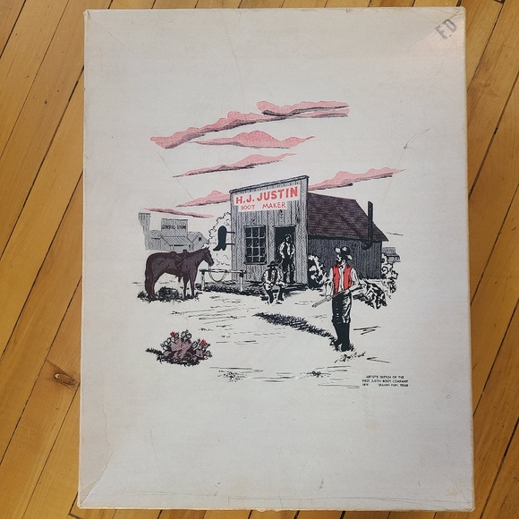 Vintage Justin Boot Co. Men's 7.5D Cowboy Boots - Picture 4 of 11